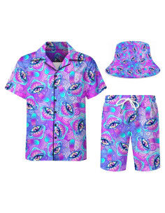 DOOPCCOR Traje Deportivo 3 Piezas Hombre Hawaiano XXL