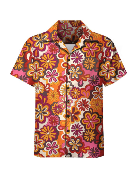 DOOPCCOR Traje Deportivo 3 Piezas Hombre Hawaiano 3X