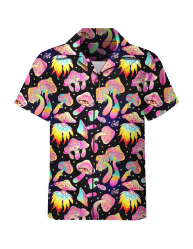 DOOPCCOR Traje Deportivo 3 Piezas Hombre Camisa Hawaiana