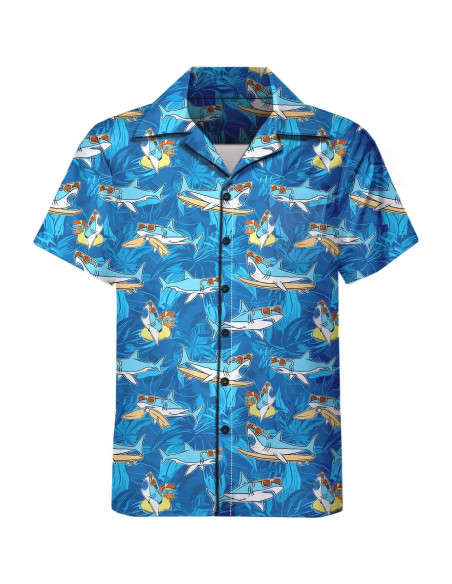 DOOPCCOR Traje Deportivo 3 Piezas Hombre Camisa Hawaiana