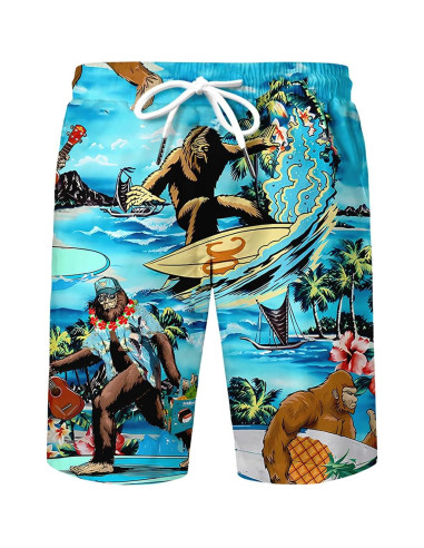 DOOPCCOR Traje Deportivo 3 Piezas Hombre Hawaiano XXL
