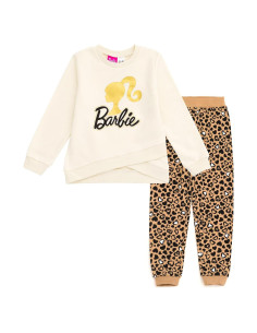 Conjunto sudadera y jogger Barbie para niñas 0-2 años
