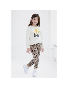 Conjunto Sudadera y Jogger Barbie 2T Cheetah para Niñas 2