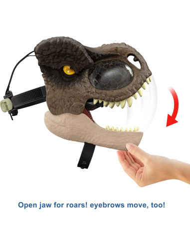 Máscara Chomp N Roar T. Rex Mattel Jurassic World 6+