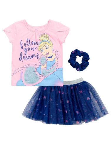 Conjunto 3 piezas Disney Moana y Frozen para niñas 7-8 años