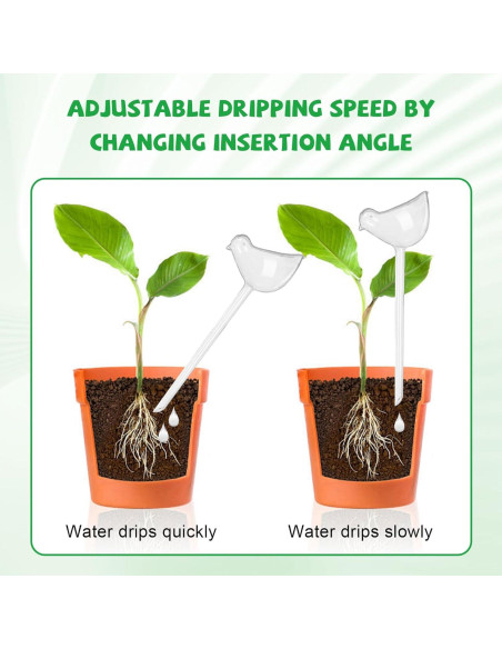 Dispositivos de Riego Autorriego Jabrand 6 Piezas Forma de Pájaro