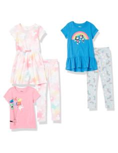 Conjunto Ropa Niñas Amazon Essentials Mickey Rainbows 4T