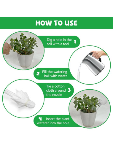 Dispositivos de Riego Autorriego Jabrand 6 Piezas Forma de Pájaro