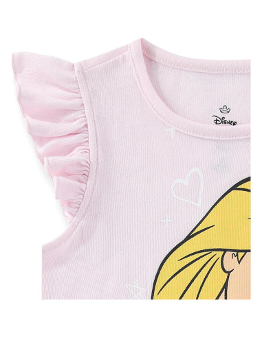 Conjunto Camiseta y Falda de Tul Disney Frozen 3T Rosa