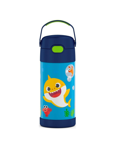 Botella de Agua THERMOS FUNtainer 354 ml con Pajilla Baby Shark