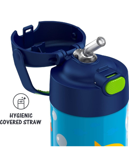 Botella de Agua THERMOS FUNtainer 354 ml con Pajilla Baby Shark