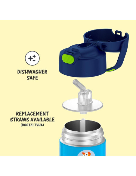 Botella de Agua THERMOS FUNtainer 354 ml con Pajilla Baby Shark