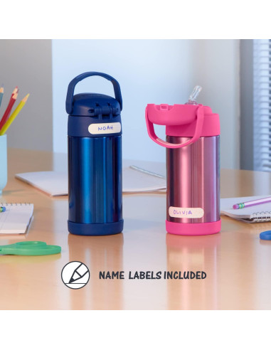 Botella de Agua THERMOS FUNtainer 354 ml con Pajilla Baby Shark