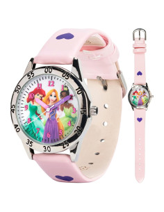 Reloj Analógico Disney Princesa Rosa para Niñas - PN1171AZ