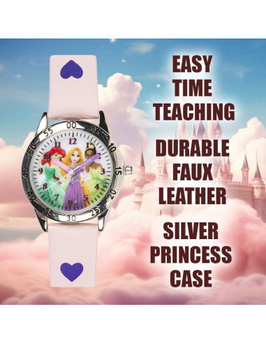 Reloj Analógico Disney Princesa Rosa para Niñas - PN1171AZ