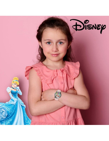 Reloj Analógico Disney Princesa Rosa para Niñas - PN1171AZ