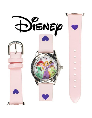 Reloj Analógico Disney Princesa Rosa para Niñas - PN1171AZ