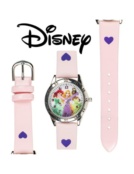 Reloj Analógico Disney Princesa Rosa para Niñas - PN1171AZ