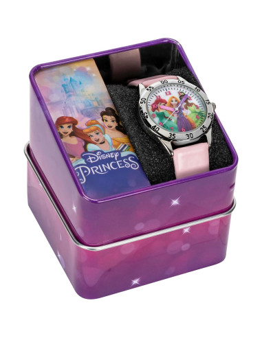 Reloj Analógico Disney Princesa Rosa para Niñas - PN1171AZ