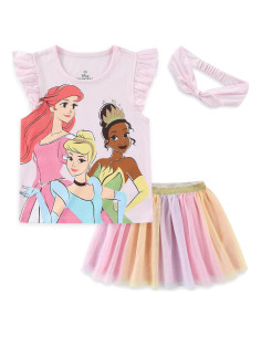 Conjunto Camiseta y Falda de Tul Disney Frozen Niñas