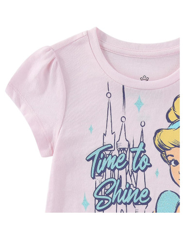 Conjunto Camiseta y Falda de Tul Disney Frozen 3T Rosa/Azul