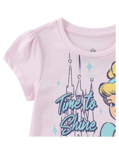 Conjunto Camiseta y Falda de Tul Disney Frozen 3T Rosa/Azul