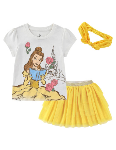 Conjunto Camiseta y Falda de Tul Disney Frozen Niñas