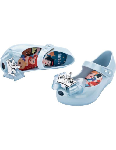 Zapatos Bailarina Mini Melissa Princesa Disney Azul 19.5cm