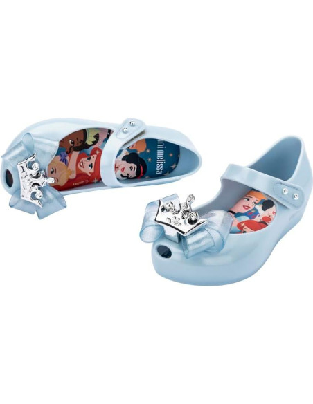 Zapatos Bailarina Mini Melissa Princesa Disney Azul 19.5cm