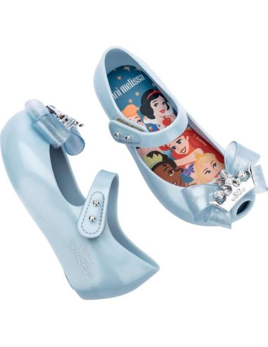 Zapatos Bailarina Mini Melissa Princesa Disney Azul 19.5cm