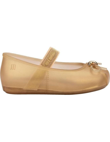 Zapatos Mini Melissa Sophie Ballet para Niñas 10 Beige Perlado