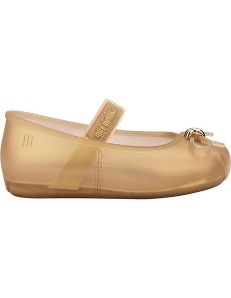 Zapatos Mini Melissa Sophie Ballet para Niñas 10 Beige Perlado