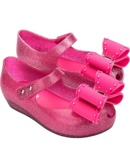 Zapatos Mini Melissa Ultragirl Bow Rosa 19.5x8x7.1cm