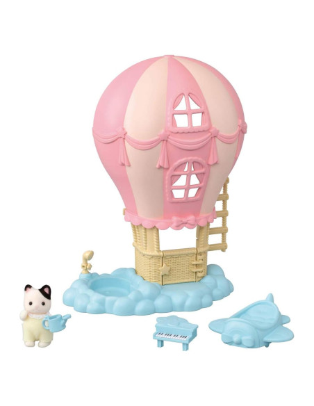 Casa de Juegos de Globos Calico Critters con Gato Tuxedo
