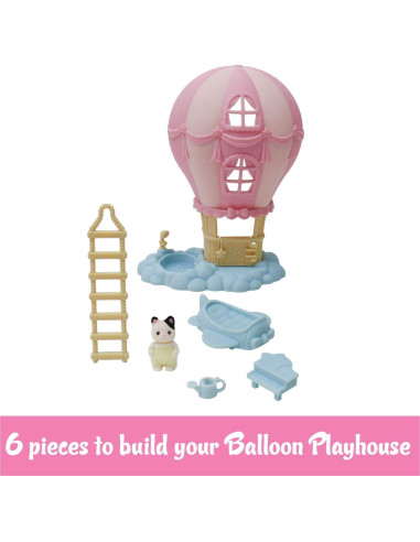Casa de Juegos de Globos Calico Critters con Gato Tuxedo