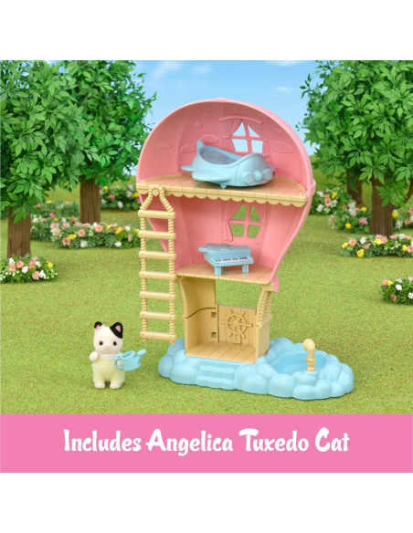 Casa de Juegos de Globos Calico Critters con Gato Tuxedo