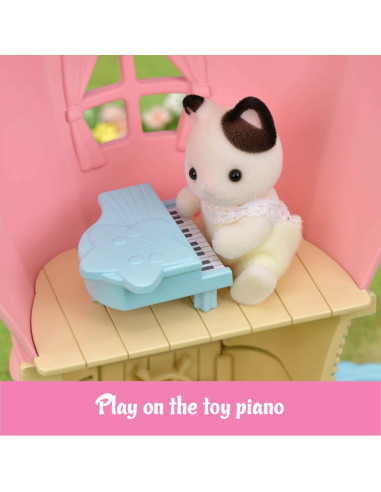 Casa de Juegos de Globos Calico Critters con Gato Tuxedo