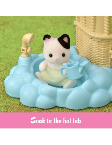 Casa de Juegos de Globos Calico Critters con Gato Tuxedo
