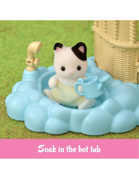 Casa de Juegos de Globos Calico Critters con Gato Tuxedo