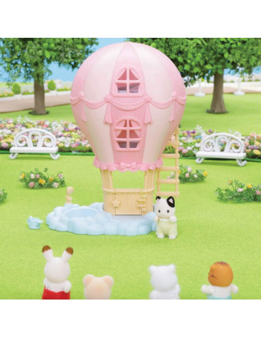 Casa de Juegos de Globos Calico Critters con Gato Tuxedo