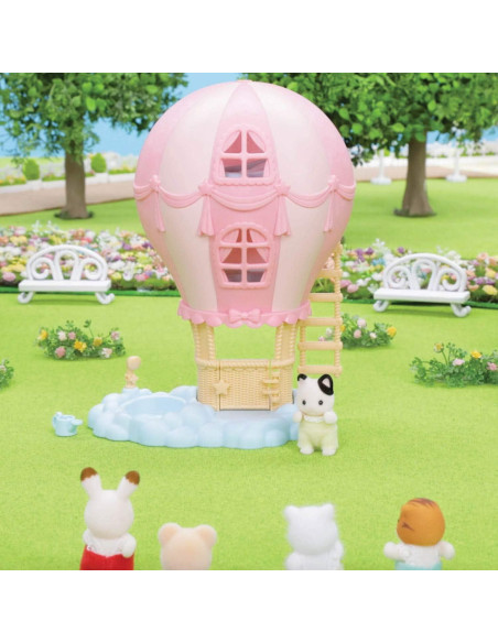 Casa de Juegos de Globos Calico Critters con Gato Tuxedo