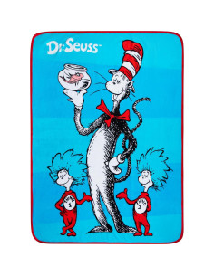 Manta Franco Kids Dr Seuss 116x152 cm Suave Micro Raschel 2