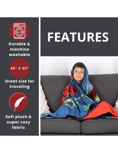 Manta Franco The Flash 116x152 cm Micro Raschel Suave