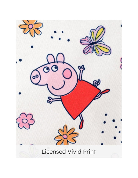Conjunto 2 Piezas Niña Peppa Pig Top y Falda Floral 2-6 Años