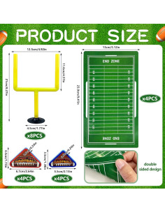 Juego de Fútbol Mini Flick Amarillo XIPEGPA con 20 Piezas 2