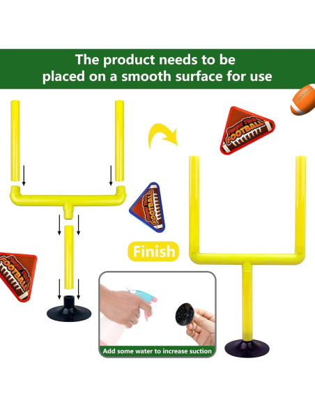 Juego de Fútbol Mini Flick Amarillo XIPEGPA con 20 Piezas