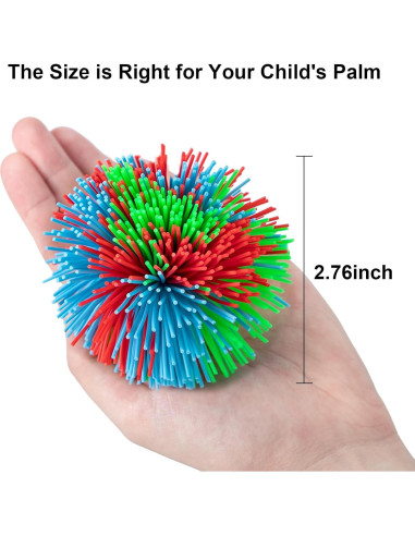 Paquete de 5 Pelotas Sensoriales Hibery Antiestrés 6.86 cm