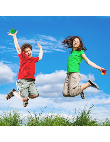 Paquete de 5 Pelotas Sensoriales Hibery Antiestrés 6.86 cm