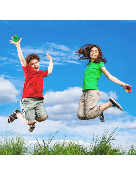 Paquete de 5 Pelotas Sensoriales Hibery Antiestrés 6.86 cm