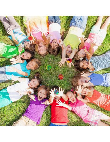 Paquete de 5 Pelotas Sensoriales Hibery Antiestrés 6.86 cm